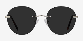 Coast Argenté Métal Soleil de Lunette de vue d'EyeBuyDirect, Vue de Face