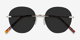 Coast Argenté Métal Soleil de Lunette de vue d'EyeBuyDirect, Vue Rapprochée