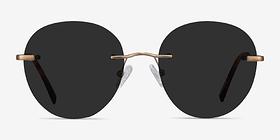 Coast Bronze Métal Soleil de Lunette de vue d'EyeBuyDirect, Vue de Face