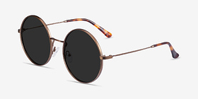 Teavee Bronze Métal Soleil de Lunette de vue d'EyeBuyDirect, Vue d'Angle