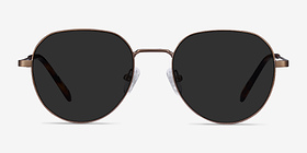 Event Bronze Métal Soleil de Lunette de vue d'EyeBuyDirect, Vue de Face