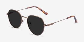 Event Bronze Métal Soleil de Lunette de vue d'EyeBuyDirect, Vue d'Angle