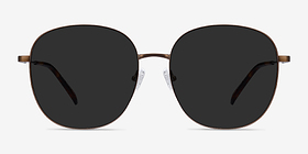 Ellis Bronze Métal Soleil de Lunette de vue d'EyeBuyDirect, Vue de Face