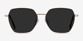 Ginza Doré Métal Soleil de Lunette de vue d'EyeBuyDirect, Vue de Face