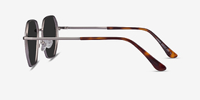 Lenox Gunmetal Métal Soleil de Lunette de vue d'EyeBuyDirect, Vue de Côté