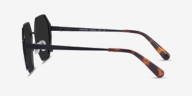 Obscura Matte Black Métal Soleil de Lunette de vue d'EyeBuyDirect, Vue de Côté