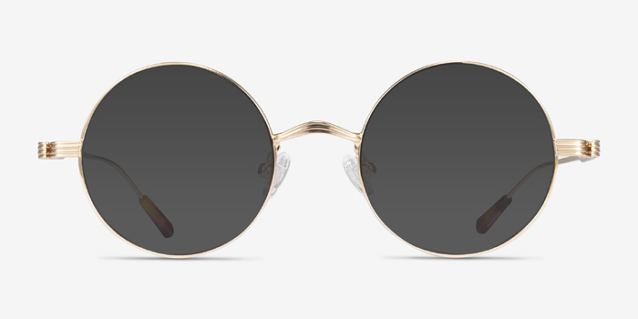 Davies Doré Métal Soleil de Lunette de vue d'EyeBuyDirect