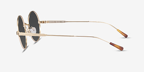 Davies Doré Métal Soleil de Lunette de vue d'EyeBuyDirect, Vue de Côté