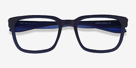 Fast Matte Blue Plastique Montures de lunettes de vue d'EyeBuyDirect, Vue Rapprochée