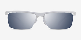 Turnover Matte Clear Plastique Soleil de Lunette de vue d'EyeBuyDirect, Vue de Face