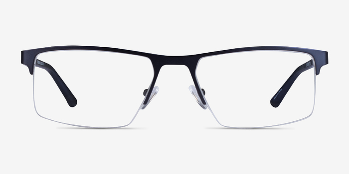 Interception Blue  Black Métal Montures de lunettes de vue d'EyeBuyDirect