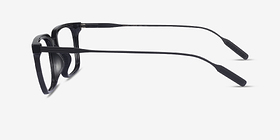 Woods Noir Métal Montures de lunettes de vue d'EyeBuyDirect, Vue de Côté