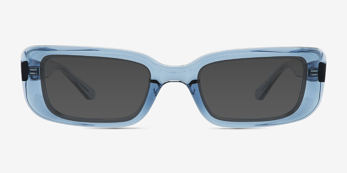 Norrie Bleu Plastique Soleil de Lunette de vue d'EyeBuyDirect