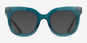 Paley Vert Plastique Soleil de Lunette de vue d'EyeBuyDirect, Vue de Face