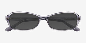 Robinson Gris Acétate Soleil de Lunette de vue d'EyeBuyDirect, Vue Rapprochée