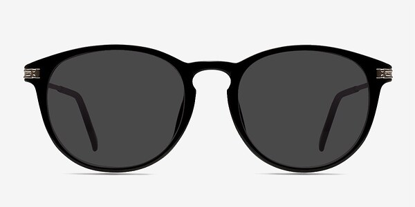 Monroe Black Silver Plastic-metal Soleil de Lunette de vue