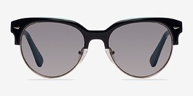 Carven Noir Plastique Soleil de Lunette de vue d'EyeBuyDirect, Vue de Face