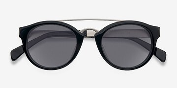 Noir Enzo -  Métal Lunettes de soleil