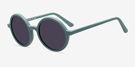 Alena Vert Acétate Soleil de Lunette de vue d'EyeBuyDirect, Vue d'Angle