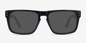 Sergi Black Yellow Acétate Soleil de Lunette de vue d'EyeBuyDirect, Vue de Face