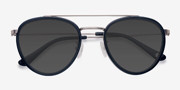 Vert foncé Brookline -  Vintage Métal Lunettes de soleil