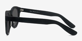 Ibiza Matte Black Acétate Soleil de Lunette de vue d'EyeBuyDirect, Vue de Côté