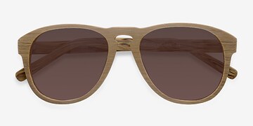 Jaune Phased -  Bois mixte Lunettes de soleil