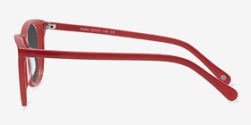Audio Rouge Acétate Soleil de Lunette de vue d'EyeBuyDirect, Vue de Côté