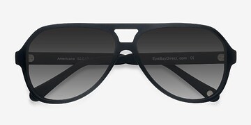 Matte Black Americana -  Acétate Lunettes de soleil