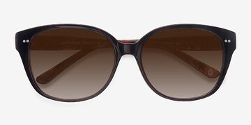 Dark Red  Lune Noire -  Vintage Acetate Sunglasses
