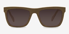 Virtual Jaune Acétate Soleil de Lunette de vue d'EyeBuyDirect, Vue de Face