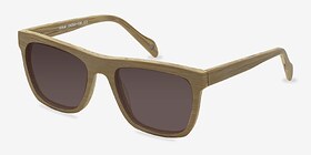 Virtual Jaune Acétate Soleil de Lunette de vue d'EyeBuyDirect, Vue d'Angle