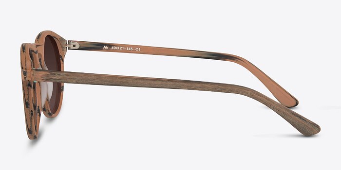 Air Dark Walnut Wood-texture Soleil de Lunette de vue d'EyeBuyDirect