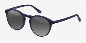 Air Matte Navy Acétate Soleil de Lunette de vue d'EyeBuyDirect, Vue d'Angle
