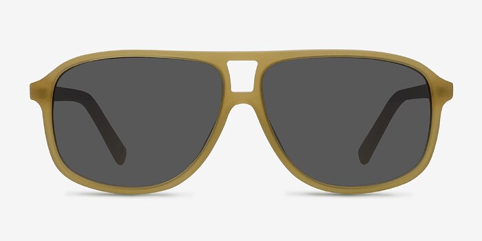 Bart Matte Yellow Acétate Soleil de Lunette de vue d'EyeBuyDirect