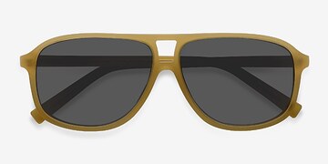 Matte Yellow Bart -  Acétate Lunettes de soleil