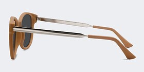 Terracotta Matte Orange Plastique Soleil de Lunette de vue d'EyeBuyDirect, Vue de Côté