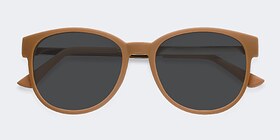 Terracotta Matte Orange Plastique Soleil de Lunette de vue d'EyeBuyDirect, Vue Rapprochée