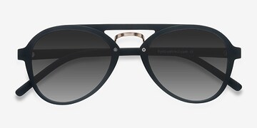 Noir Chips -  Vintage Plastique Lunettes de soleil