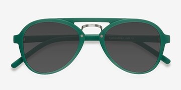 Vert Chips -  Vintage Plastique Lunettes de soleil
