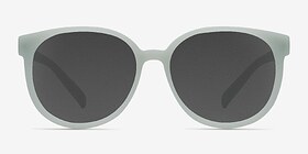 Dundee Bleu pâle Plastique Soleil de Lunette de vue d'EyeBuyDirect, Vue de Face