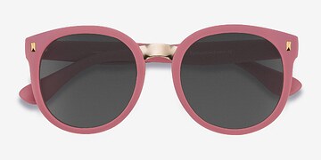 Matte Pink Vedette -  Plastique Lunettes de soleil