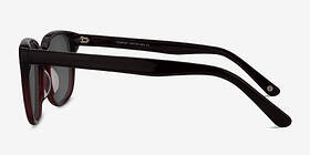 Tempest Purple Brown Acétate Soleil de Lunette de vue d'EyeBuyDirect, Vue de Côté