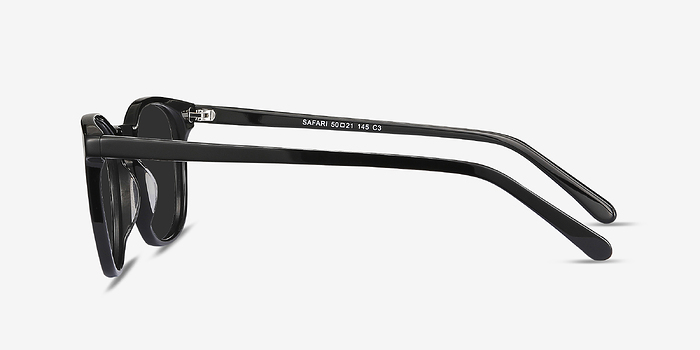 Safari Noir Acétate Soleil de Lunette de vue d'EyeBuyDirect