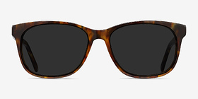 Borneo Écailles Acétate Soleil de Lunette de vue d'EyeBuyDirect, Vue de Face