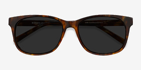 Borneo Écailles Acétate Soleil de Lunette de vue d'EyeBuyDirect, Vue Rapprochée