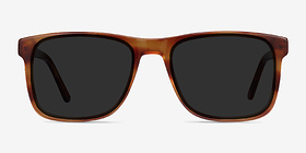 Kudos Brun Acétate Soleil de Lunette de vue d'EyeBuyDirect, Vue de Face