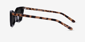 Suite Noir Acétate Soleil de Lunette de vue d'EyeBuyDirect, Vue de Côté
