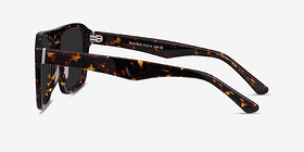Bauhaus Écaille Noire Acétate Soleil de Lunette de vue d'EyeBuyDirect, Vue de Côté