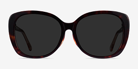 Sherry Tortoise Champagne Acétate Soleil de Lunette de vue d'EyeBuyDirect, Vue de Face